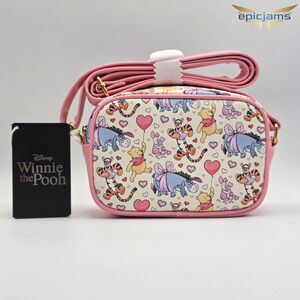 Loungefly Disney Winnie The Pooh Hearts Camera Crossbody Bag New